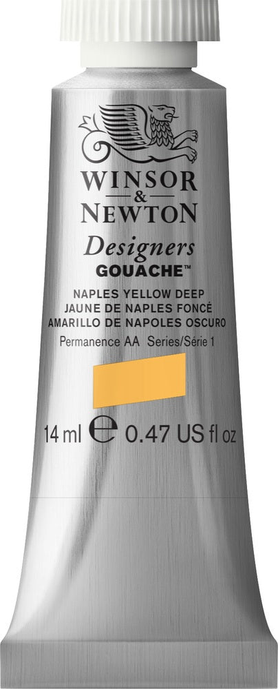 GOUACHE W/N NAPLES YELLOW DEEP S1 14ML
