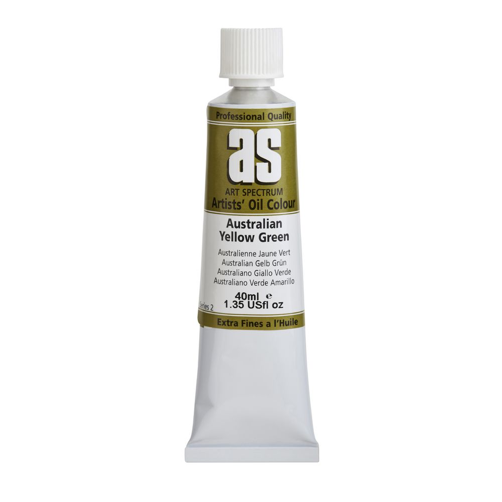OIL AS ARTIST 40ML S2 AUST YELLOW GREEN