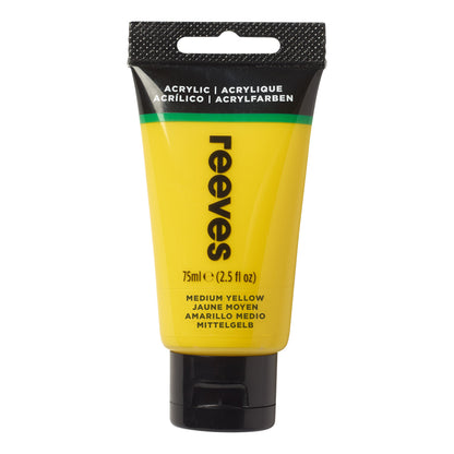 ACRYL REEVES 75ML MED YELLOW