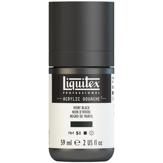 GOUACHE LIQUITEX IVORY BLACK S1 59ML