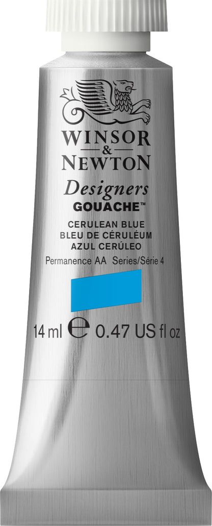 GOUACHE W/N CERULEAN BLUE S4 14ML