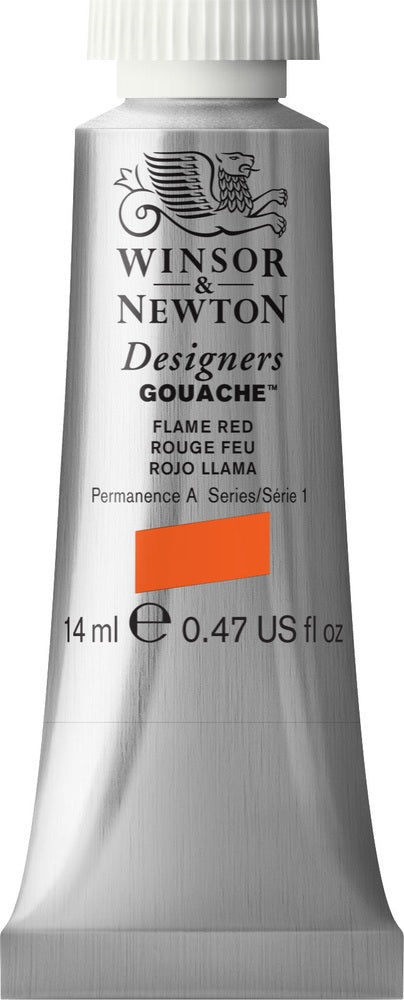 GOUACHE W/N FLAME RED S1 14ML