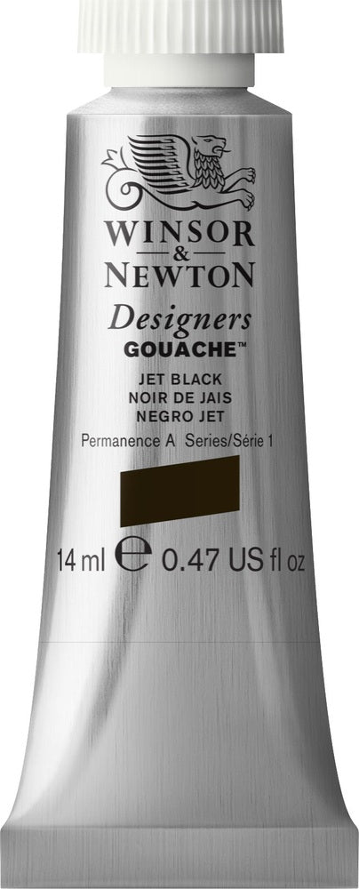GOUACHE W/N JET BLACK S1 14ML