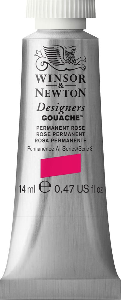 GOUACHE W/N PERMANENT ROSE S3 14ML