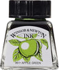 INK W&N DRAWING APPLE GREEN 14ML 011