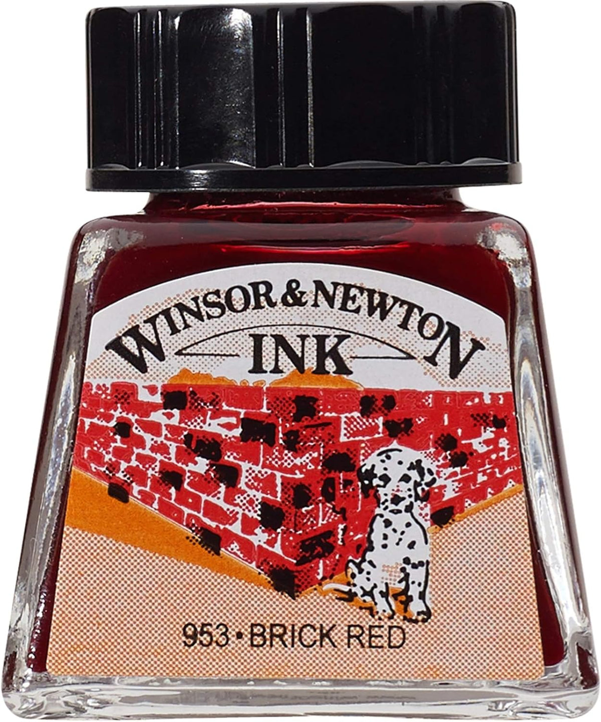 INK W&N DRAWING BRICK RED 14ML 040