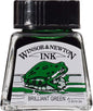 INK W&N DRAWING BRILLIANT GREEN 14ML 046