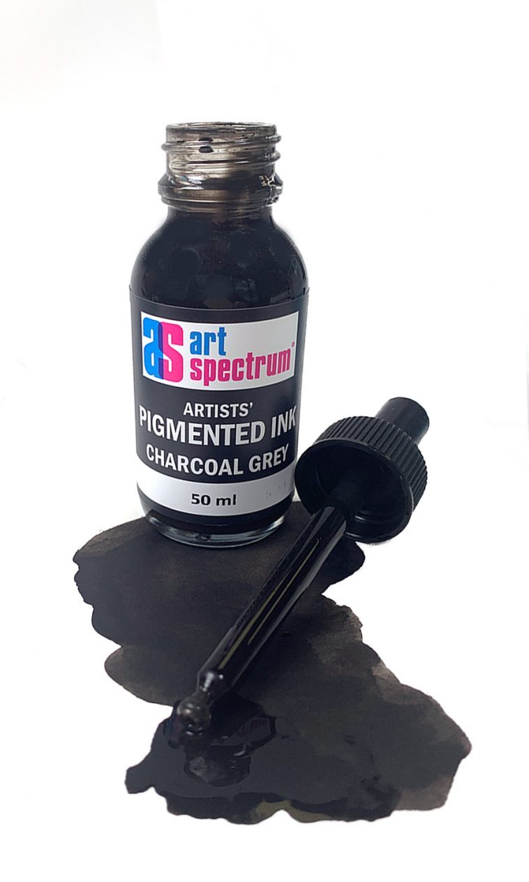INK AS ACRYL PIGMENT CHARCOAL GREY 50ML