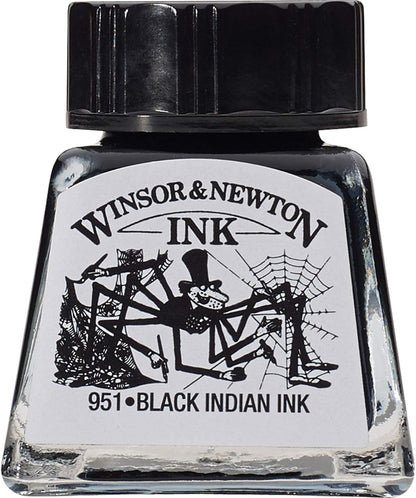 INK W&N DRAWING WATERPROOF BLACK INDIAN