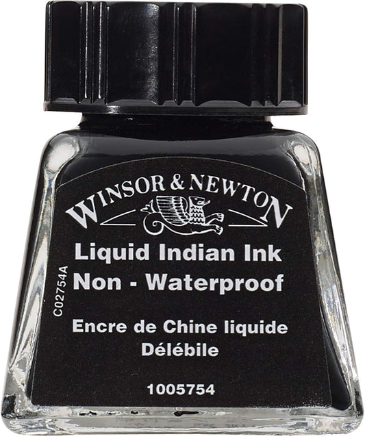 INK W&N DRAWING LIQUID INDIAN INK 14ML 7