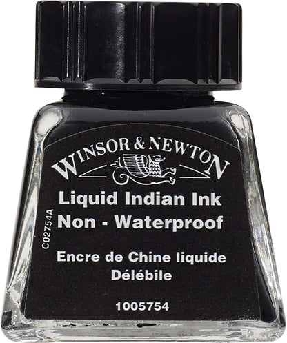INK W&N DRAWING LIQUID INDIAN INK 14ML 7