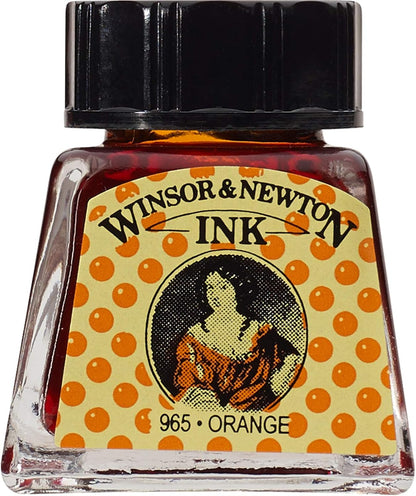 INK W&N DRAWING ORANGE 14ML 449