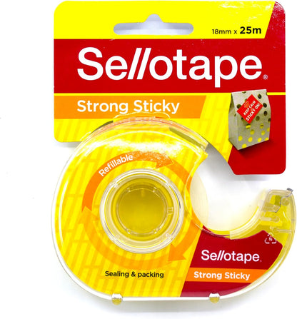 TAPE SELLOTAPE STRONG STICKY 18mmx25m