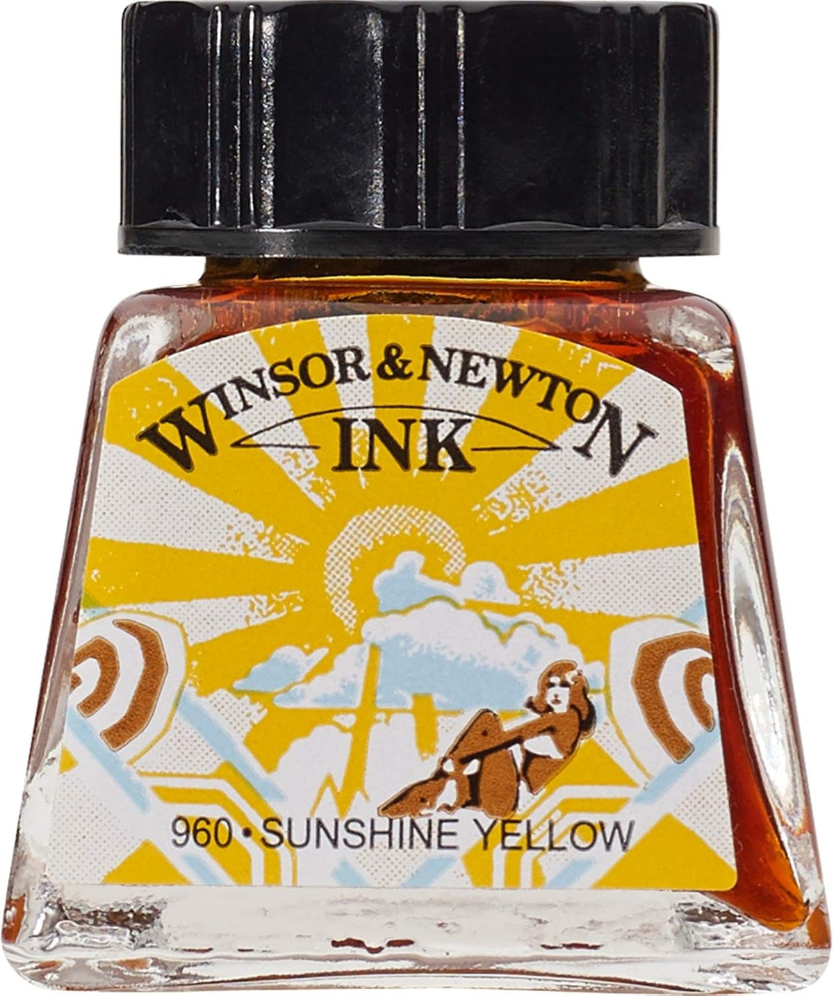 INK W&N DRAWING SUNSHINE YELLOW 14ML 633