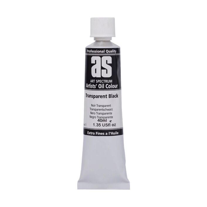 OIL AS ARTIST 40ML S1 TRANSPARENT BLACK