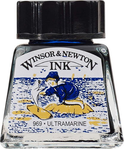 INK W&N DRAWING ULTRAMARINE 14ML 660