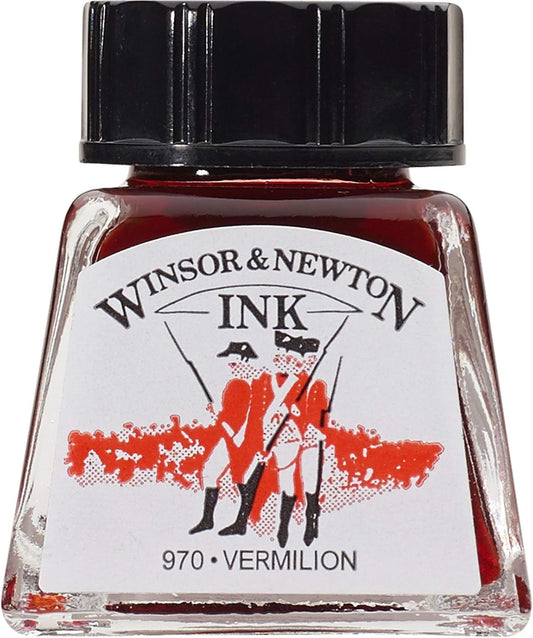 INK W&N DRAWING VERMILLION 14ML 680