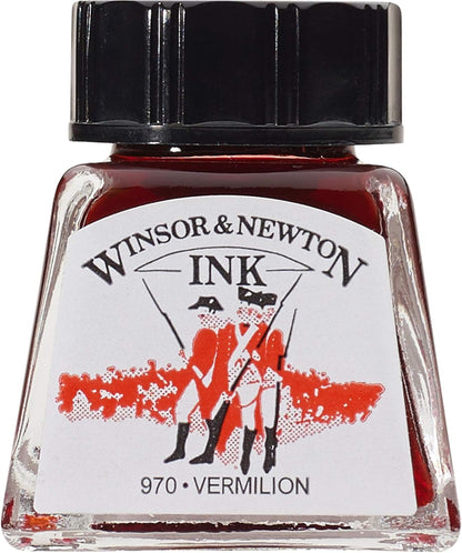 INK W&N DRAWING VERMILLION 14ML 680
