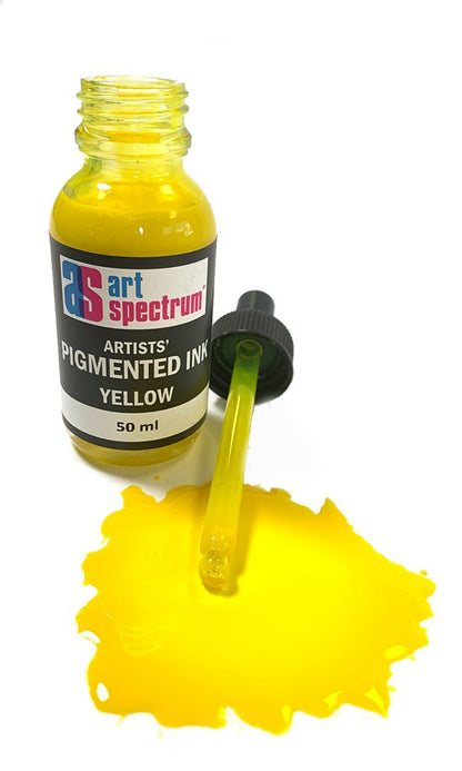 INK AS ACRYL PIGMENTED YELLOW 50ML