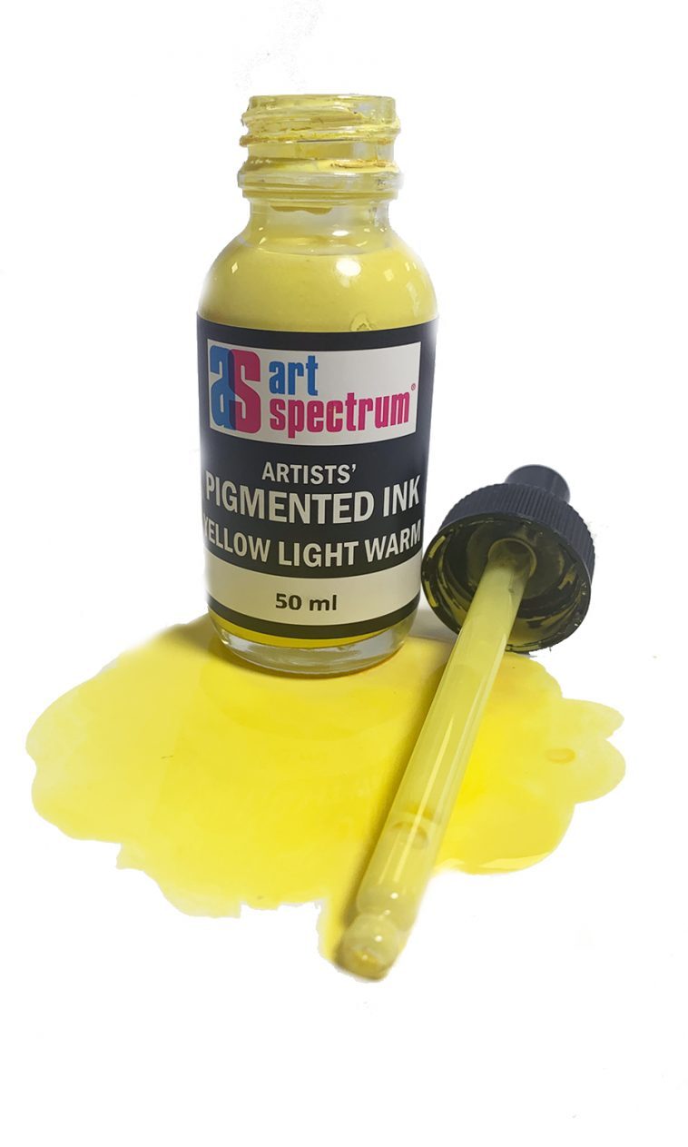 INK AS ACRYL PIGMENTED YELL LT WARM 50ML