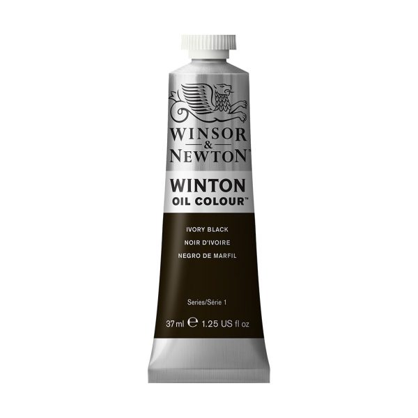 W&N Winton Oil Colour 37ml - Ivory Black