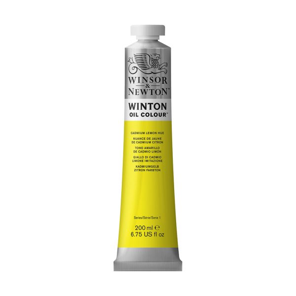 W&N Winton Oil Colour 200ml - Cadmium Lemon Hue