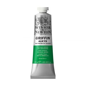 W&N Griffin Alkyd 37ml - Phthalo Green (Yellow Shade) (S 1)